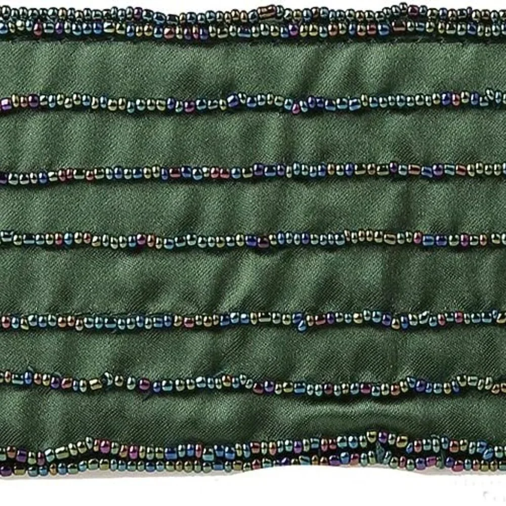 Womens Vintage Floral Beaded Rhinestone Embroidery Clutch Sequin Crossbody Bag E - Picture 5 of 7